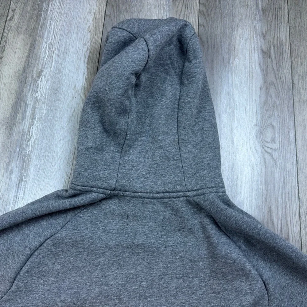 Nike Jordan Jumpman Logo Hoodie Mens Large Gray Black Sweatshirt Hooded Men